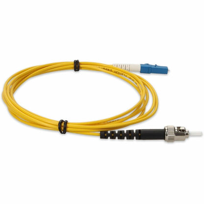 AddOn 5m LC (Male) to ST (Male) Straight Yellow OS2 Simplex Plenum Fiber Patch Cable ADD-ST-LC-5MS9SMFP