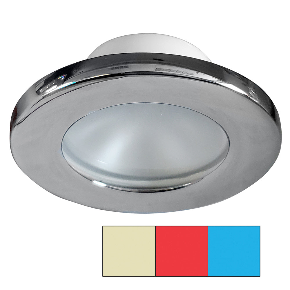 i2Systems Apeiron A3120 Screw Mount Light - Red, Warm White &amp; Blue - Chrome Finish