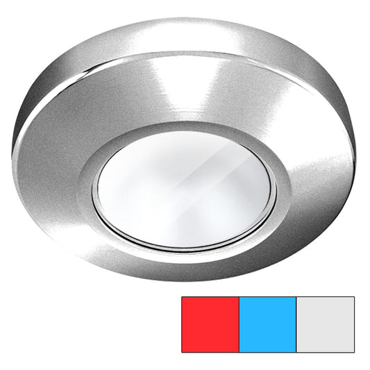 i2Systems Profile P1120 Tri-Light Surface Light - Red, Cool White &amp; Blue - Brushed Nickel Finish