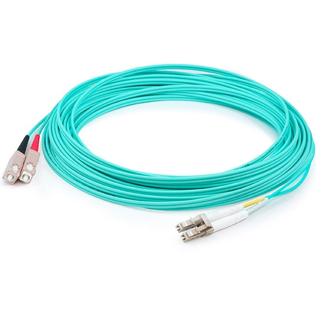 0.5M Fiber Lc To Sc M/M Om4 Upc,Duplex Lszh Patch Cable