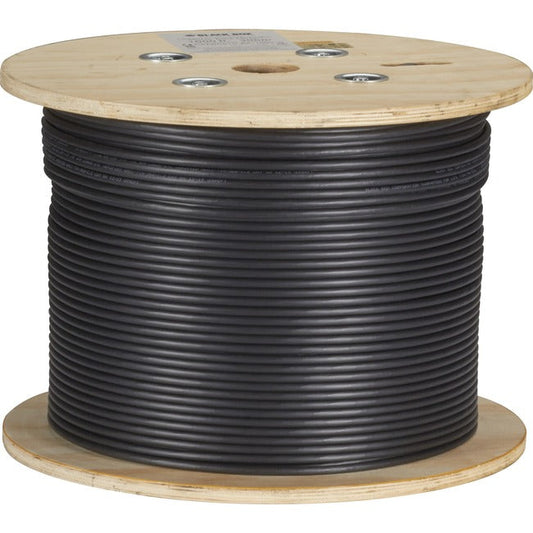 1000Ft Cat6A Bulk Cabl Stranded,Sftp 650Mhz Cm Pvc Poe Black