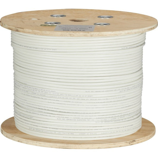 1000Ft Cat6A White Stranded,Sftp 650Mhz Cm Pvc Poe Bulk Cable