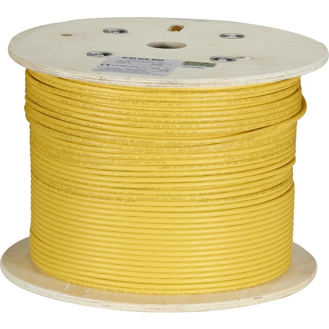 1000Ft Cat6A Yellow Stranded,Sftp 650Mhz Cm Pvc Poe Bulk Cable