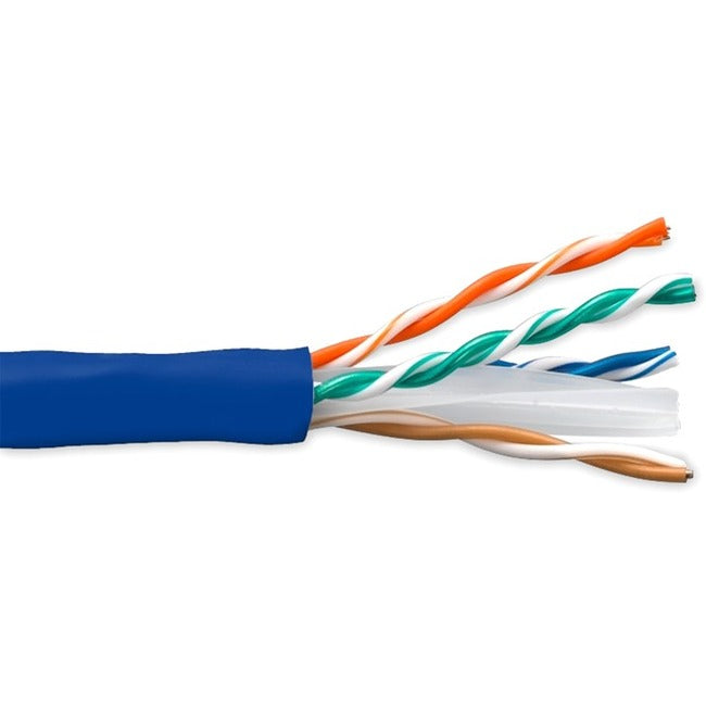 1000Ft Utp Cat6 Solid 23Awg,4Pair Copper Cable Jacket Blue Taa