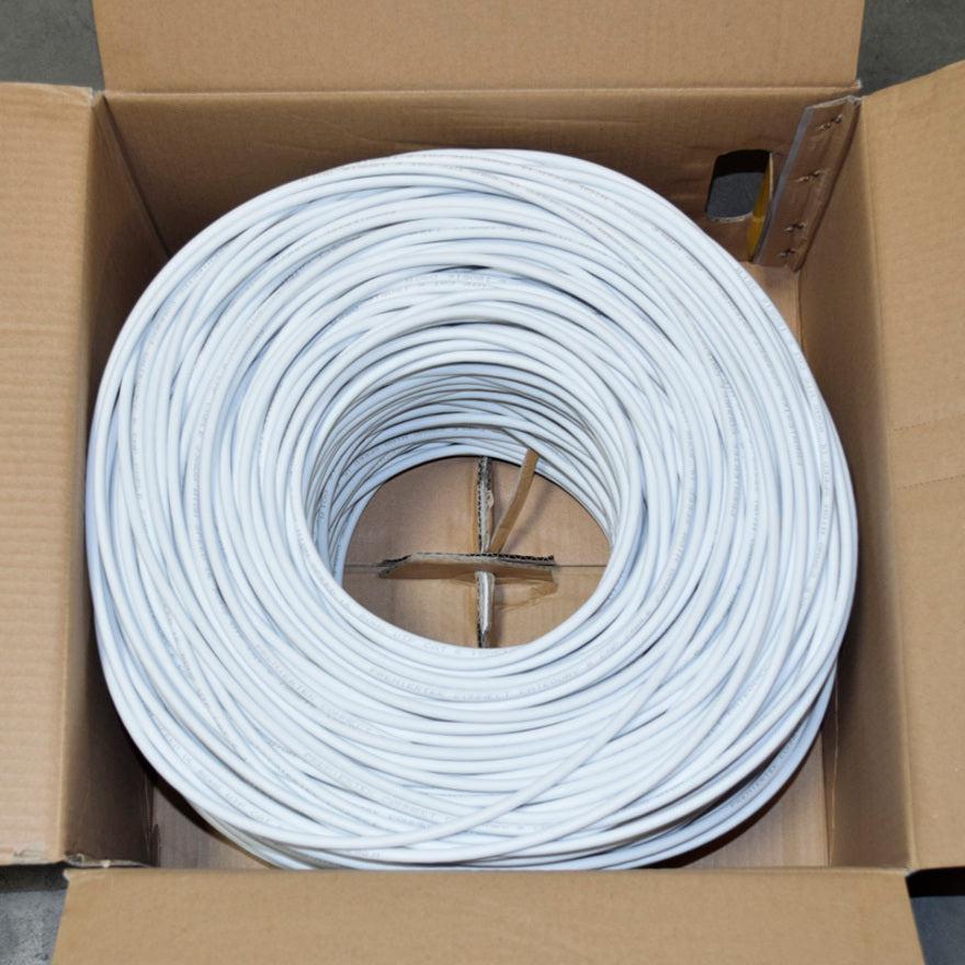 1000Ft Cat6 Cmp Plenum Bulk,23Awg 4Pr Utp Cable White