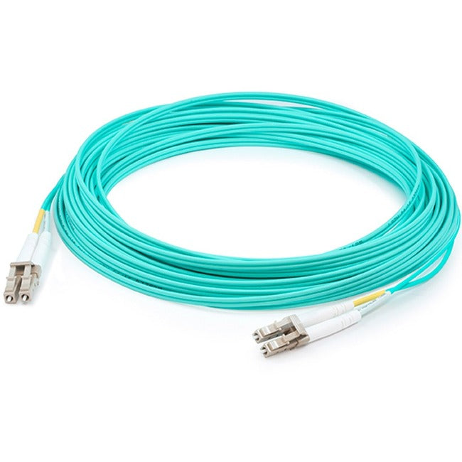 100M Fiber Lc M/M Om3 Upc,Duplex Lszh Aqua Patch Cable