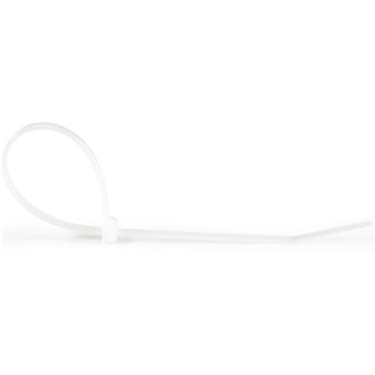 100Pk 8In Cable Ties White,Nylon Zip Tie Wraps Ul Taa