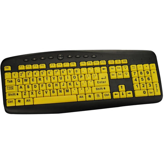 104Key Usb High Visibility,Large Print Soft Touch Keyboard