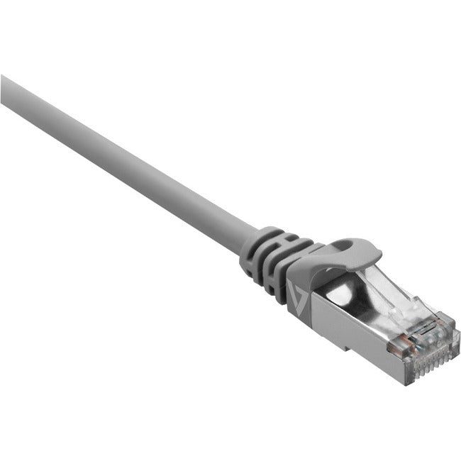 10Ft Cat7 Grey Fstp Rj45 Patch,Cable W/ Metal Shielded