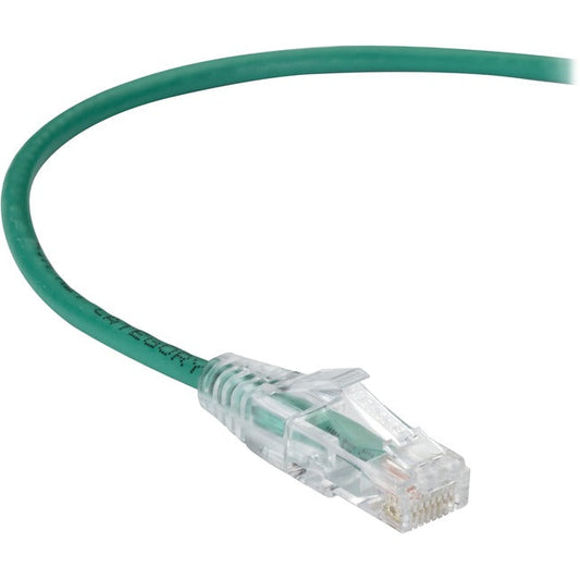 10Ft Green Cat6A Slim 28Awg Pat,Ch Cable 500Mhz Utp Cm Snagless