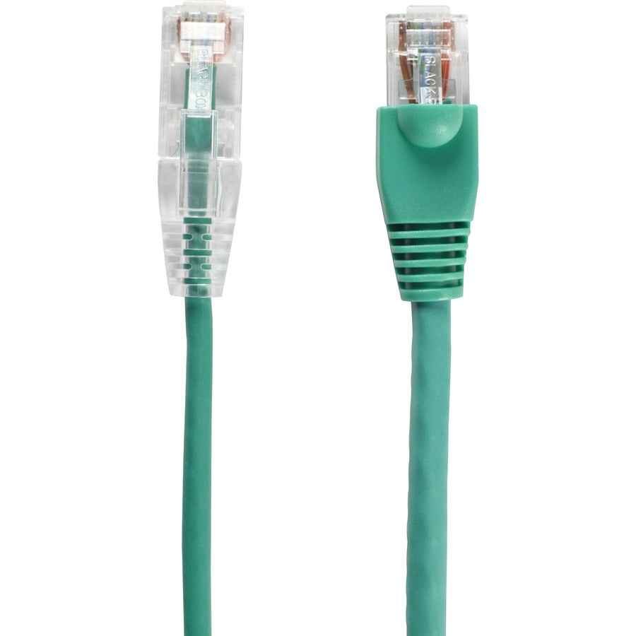10Ft Green Cat6A Slim 28Awg Pat,Ch Cable 500Mhz Utp Cm Snagless