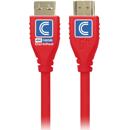 10Ft Microflex Pro Av/It Series,18G Highspeed Hdmi Cable Deep Red