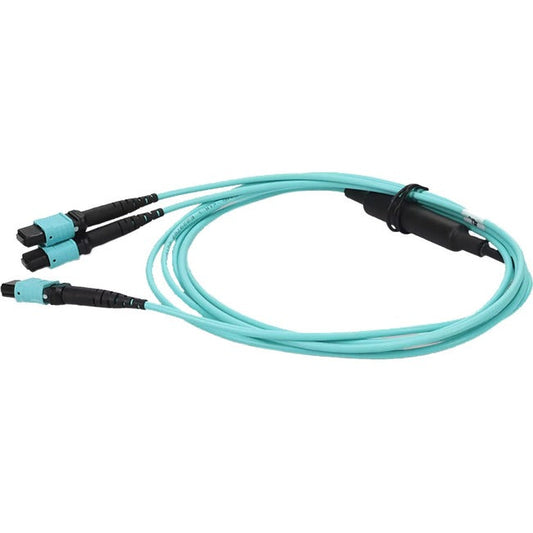 10M 4Xmpo-16/Mpo F/F Fanout Cbl,16Strand Aqua Om4 Lszh