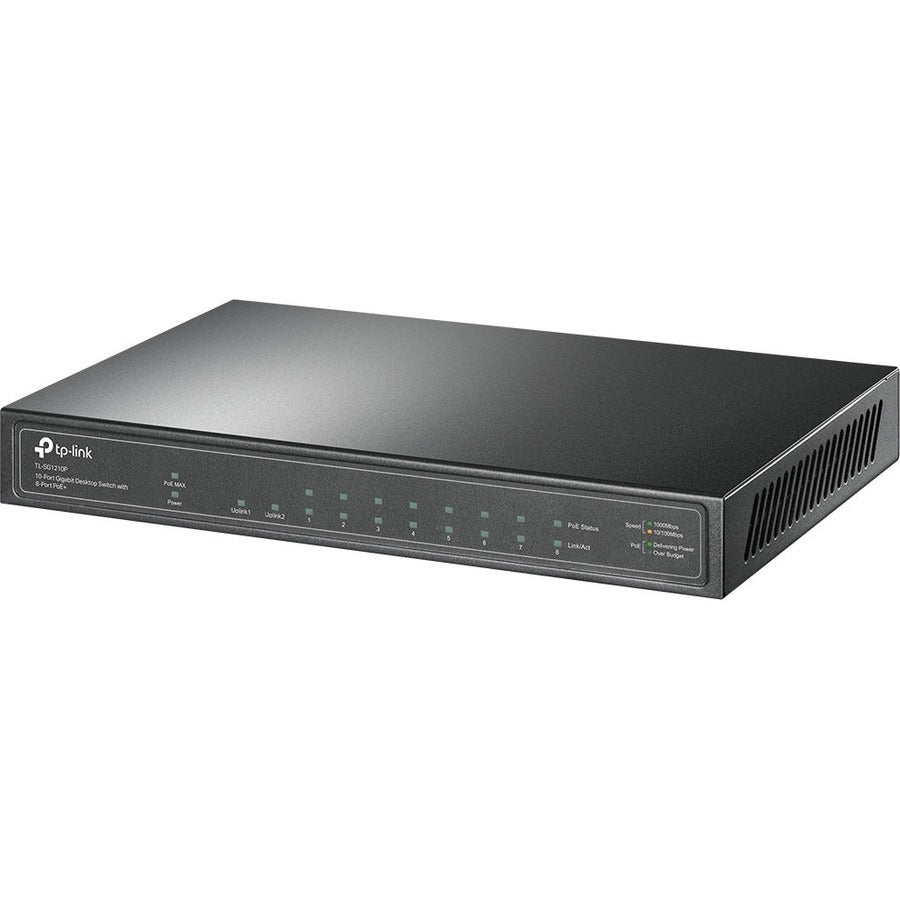 10Port Gigabit Desktop Switch,With 8Port Poe