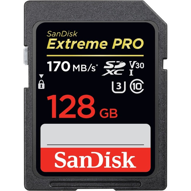 128Gb Extreme Pro Sd 170/90Mb/S,Rw C10 Uhs U3 V