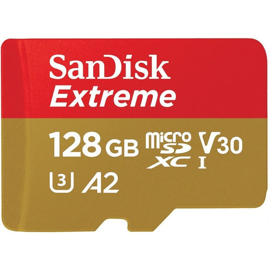 128Gb Extreme Usd Microsd 160,90Mb/S C10 Uhs U3 V30 A2