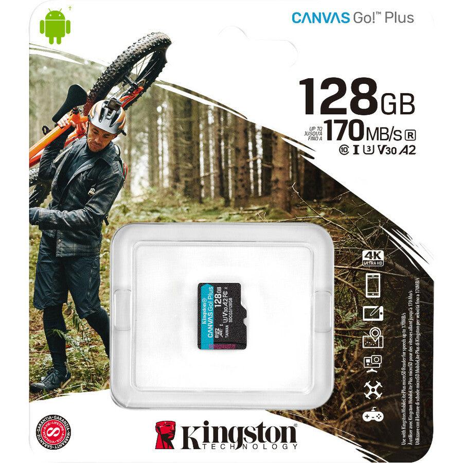 128Gb Microsdxc Canvas Go Plus,170R A2 U3 V30 Single Pack