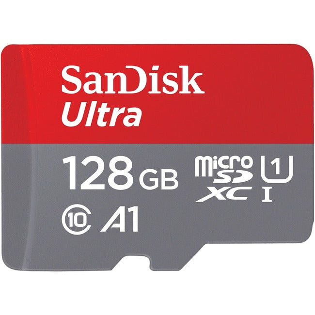 128Gb Ultra Usd 120Mb/S C10 Uhs,U1 A1 Card+Adap Sdsqua4-128G-An6Ia