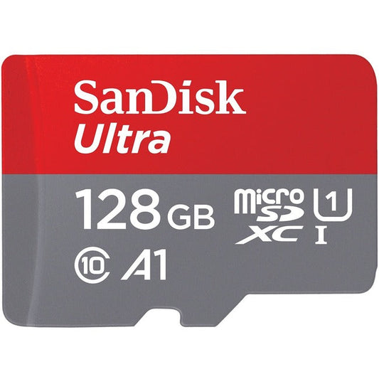 128Gb Ultra Usd 120Mb/S C10 Uhs,U1 A1 Card+Adap Sdsqua4-128G-An6Ma