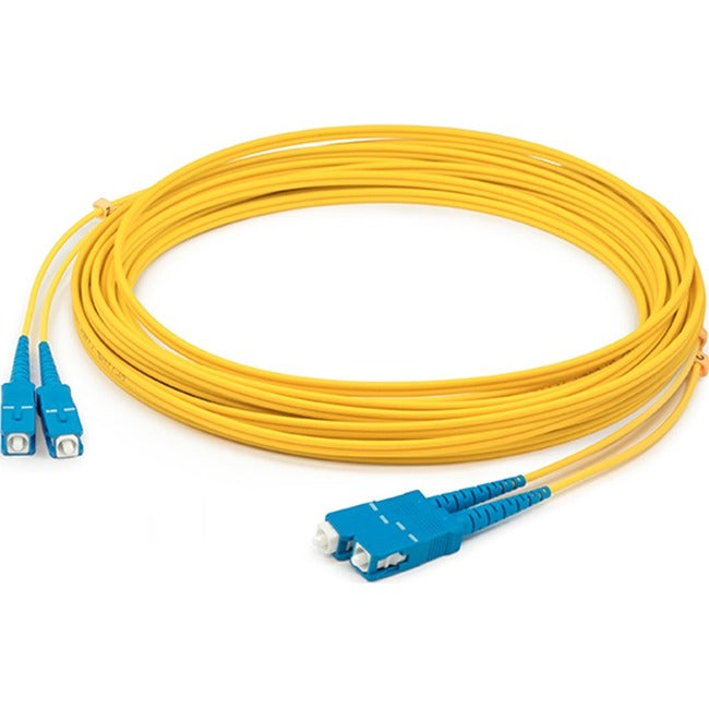 15M Asc M/M Os1 Yellow 2-Strand,Fiber Duplex 2-Strand Patch Cable