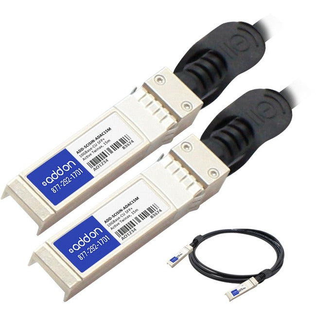 15M Cisco To Intel Sfp+ Dac,Active 10Gbase-Cu Taa Twinax Cable