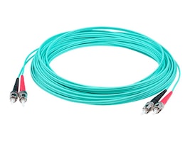 15M Fiber St M/M Om3 Upc Duplex,Lszh Aqua Patch Cable