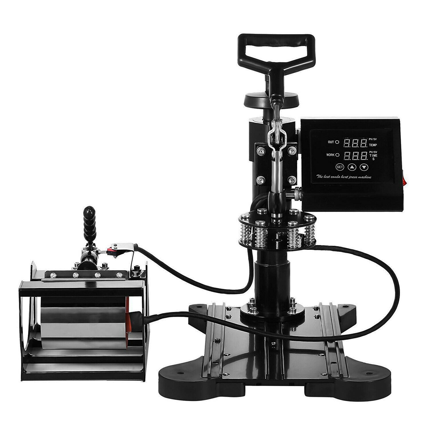 Xinart 7x3.8 Small Heat Press with Display (Temp: 285℉ to 400℉) Mini Heat  Press Machine for T-Shirts, 4 Levels Temp Settings Portable Heat Press
