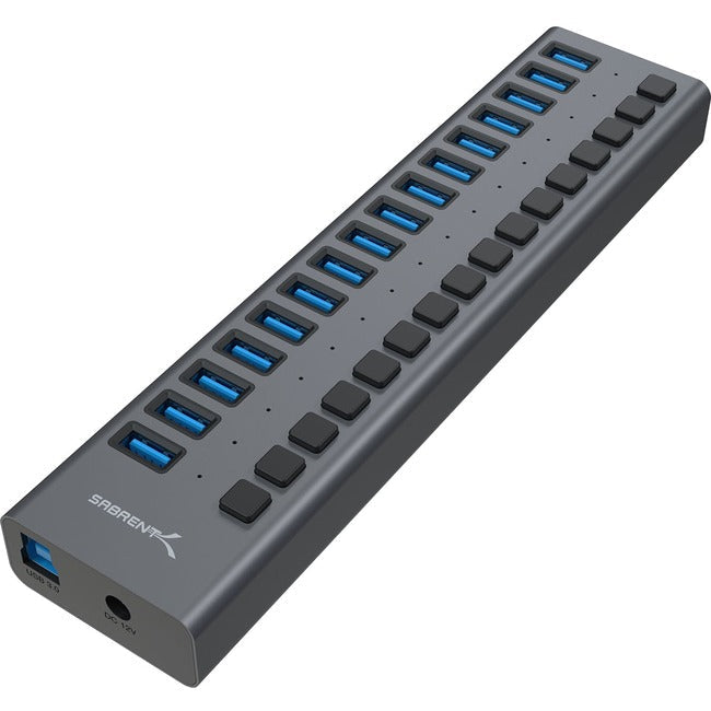 16-Port Usb 3.0 Data Hub &,Charger W/ Individual Sw 90 Watts