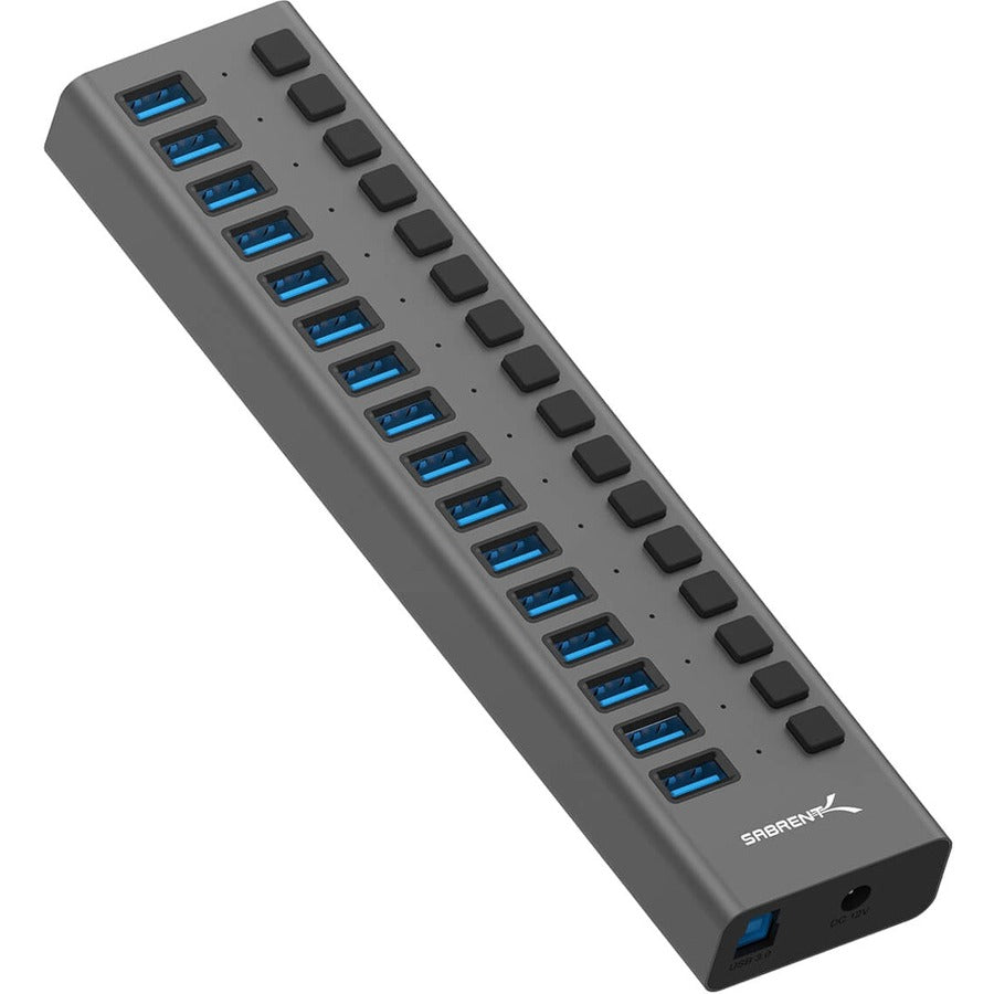 16-Port Usb 3.0 Data Hub &,Charger W/ Individual Sw 90 Watts