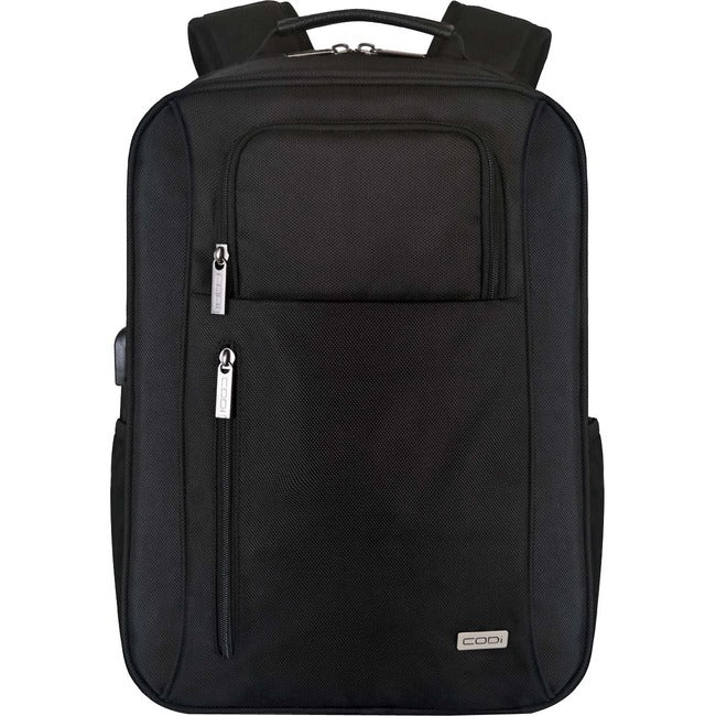 17.3In Black Magna Backpack,W/ Exterior Usb Charging Port