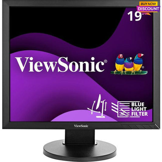 19" 1024P Ergonomic Ips Monitor With Dvi And Vga