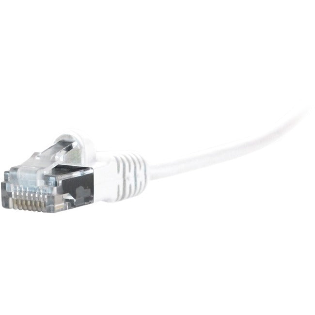 1Ft Microflex Cat6 White,Snagless Patch Lifetime Warranty