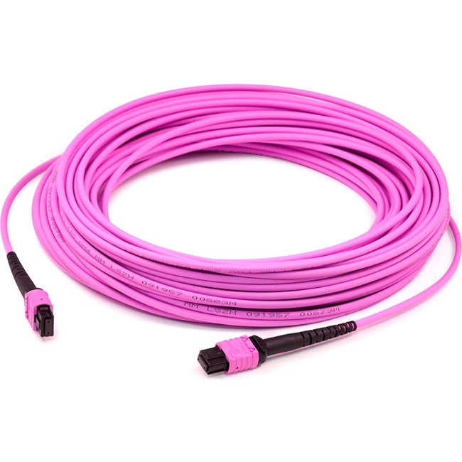 1M Mpo F/F Patch Cable,1M Magenta 12-Strand Om4 Fiber