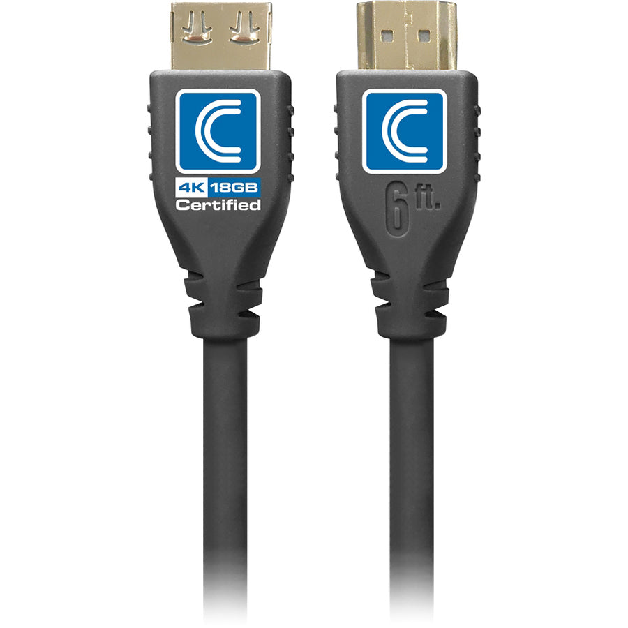 1.5Ft Microflex Pro Av/It Certi,18G Highspeed Hdmi Cable Jet Blk