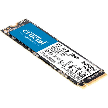 2000Gb Crucial P2 Ssd Pcie M.2,3D Nand Nvme Tray Pk Min 50Units