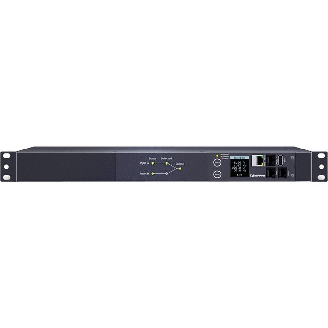 20A/200V-240V Switched Ats Pdu,1U 10 Iec Outlets 2 X L6-20P