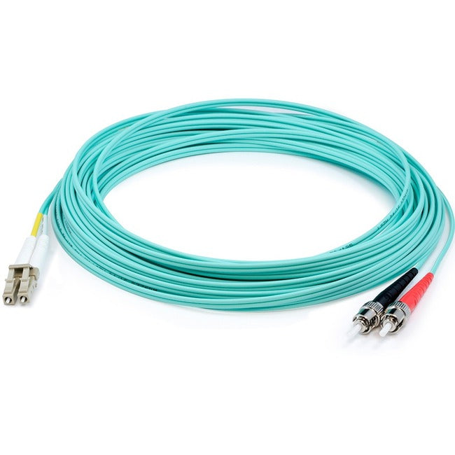 20M Fiber Lc To St M/M Om3 Upc,Duplex Lszh Patch Cable