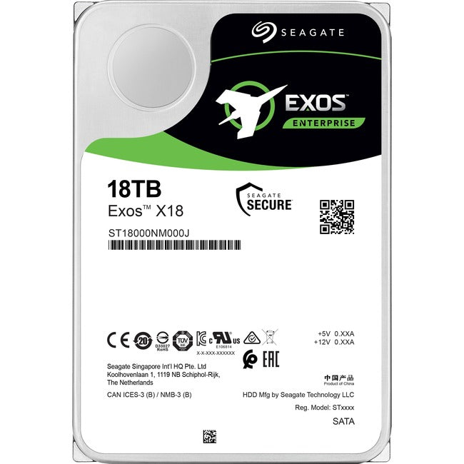 20Pk 18Tb Exos X18 Sata 7.2K,Rpm 3.5In