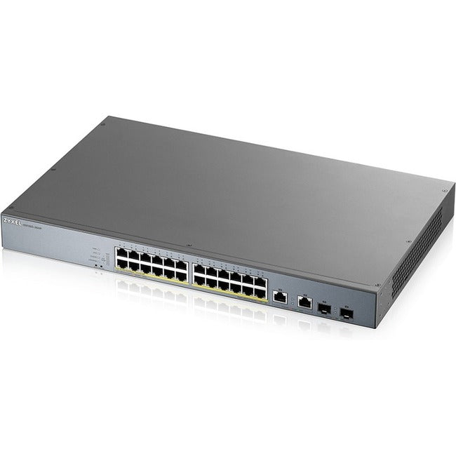 24Port Web Mngd Sw Gigabit Poe+,L2 375W W/2 Sfp Uplink