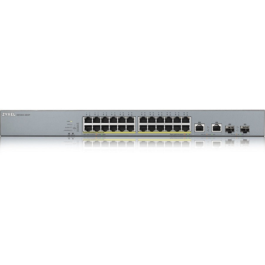 24Port Web Mngd Sw Gigabit Poe+,L2 375W W/2 Sfp Uplink