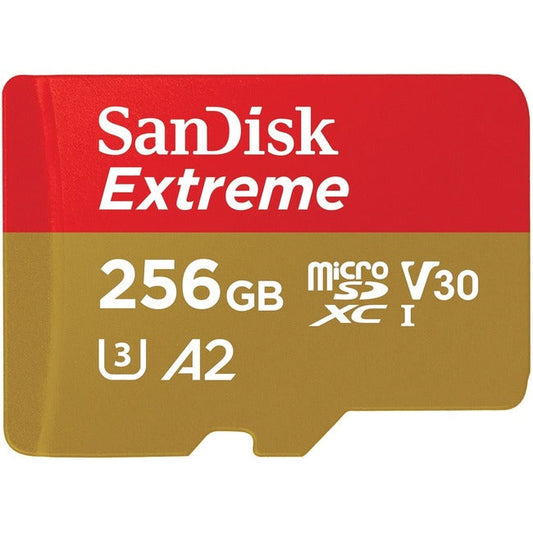 256Gb Extreme Usd Microsd 160,90Mb/S C10 Uhs U3 V30 A2