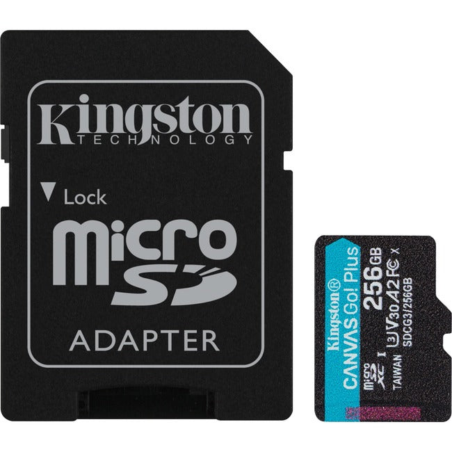 256Gb Microsdxc Canvas Go Plus,170R A2 U3 V30 Card/Adp