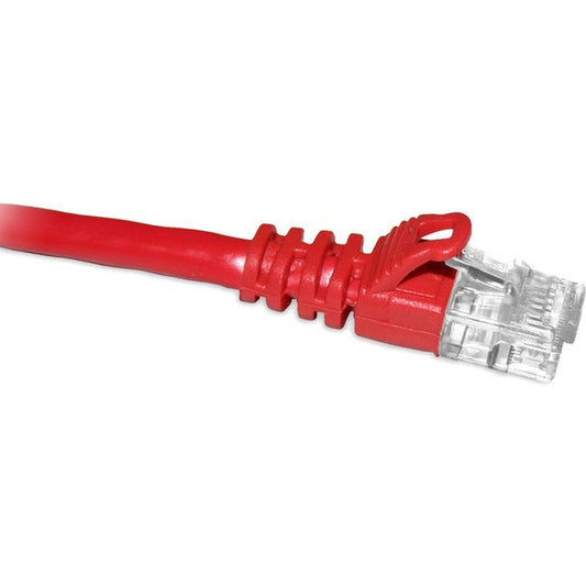 25Ft Cat6A 500Mhz 24Awg Patch,Cord Booted Snagless Red Taa Comp