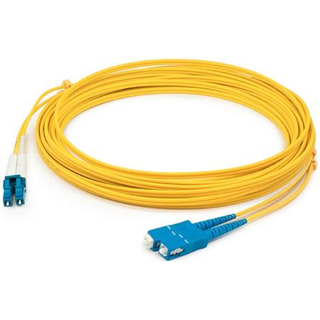 25M Lc To Asc M/M Os1 Yellow 2-,Fiber Duplex 2-Strand Patch Cable