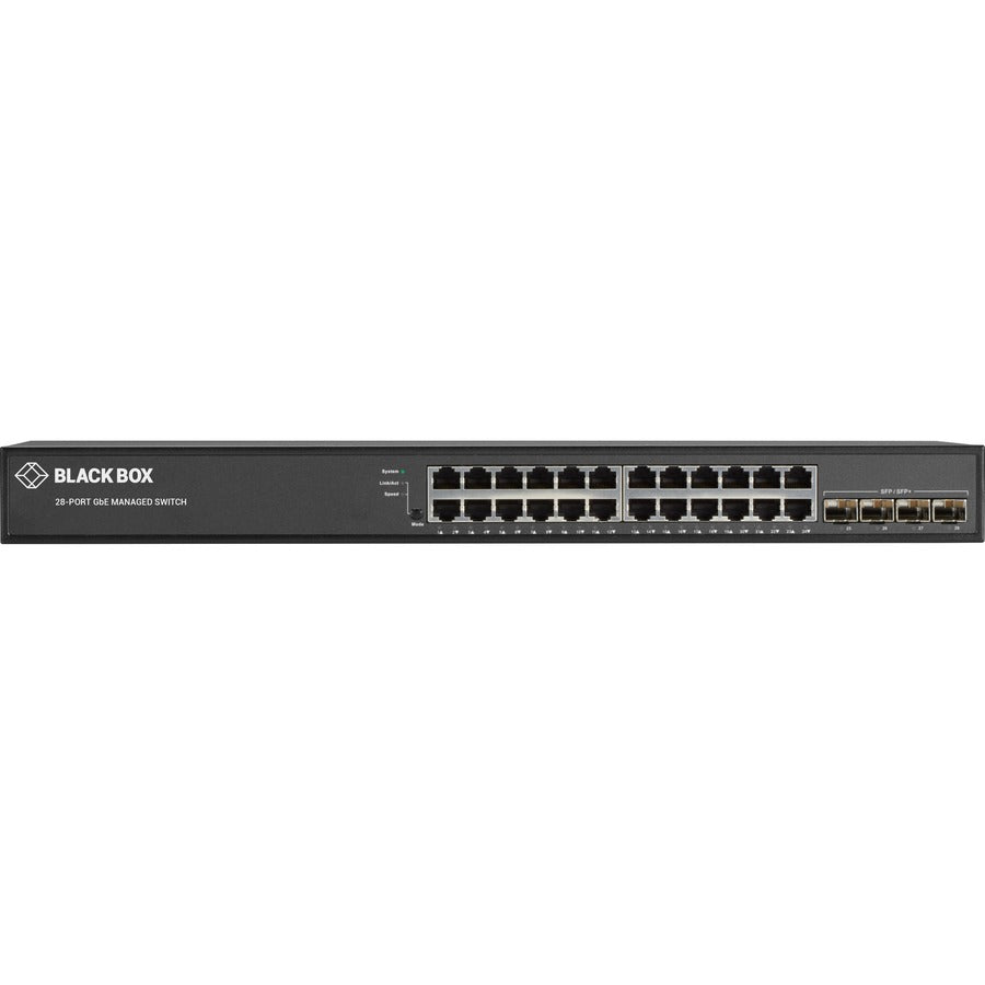 28 Port Ethernet Managed Switch,(24) Rj-45 (4) Sfp+ 1-/10-Gbe