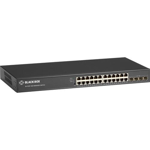 28 Port Ethernet Managed Switch,(24) Rj-45 (4) Sfp+ 1-/10-Gbe