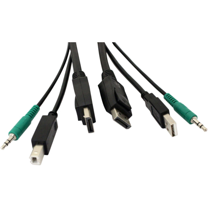 2Dp Usb A-B Audio Kvm Cable,