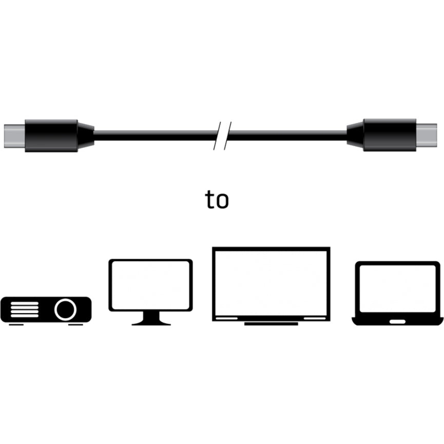 2M Minidp 1.4 Hbr3 M/M 4K 60Hz,Bidirectional 8K60Hz Cable