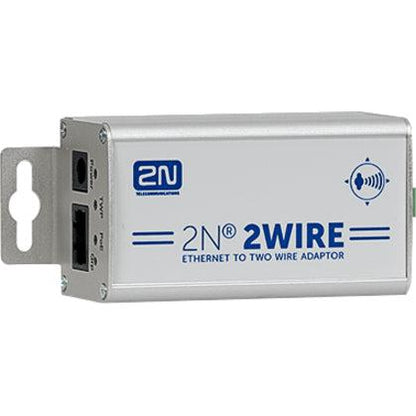 2N Telecommunications 2Wire-Set Of 2 Adaptors Signal Converter Aluminium, Metallic