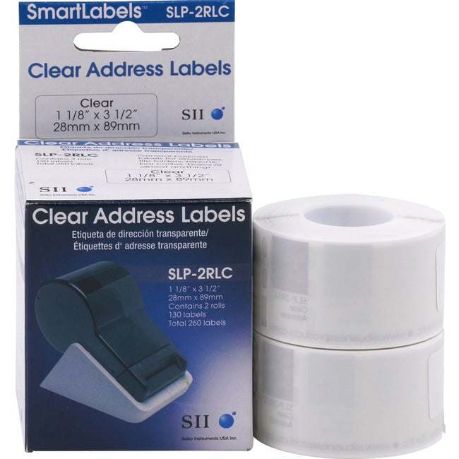 2Pk True Clear Mailing Label,1 1/8In X 3 1/2In Label